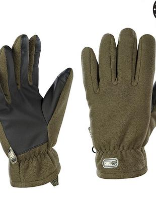 M-tac перчатки fleece thinsulate olive