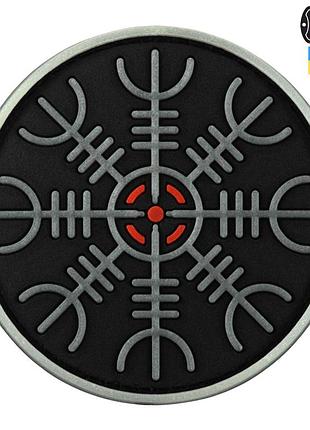 M-tac нашивка шолом жьюта pvc black/gid
