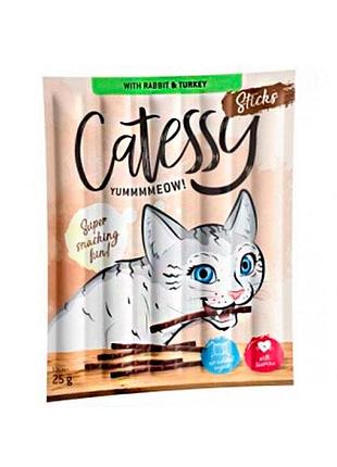 Палички catessy для котів з кроликом, 10 шт