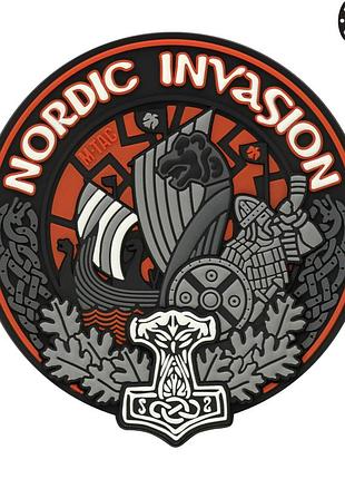 M-tac нашивка nordic invasion 3d pvc