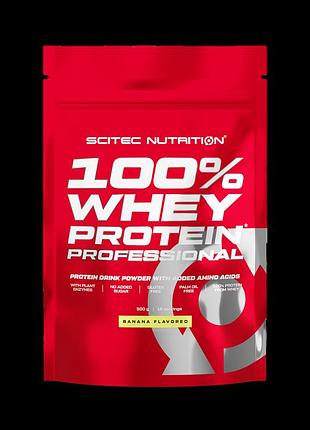 Протеин scitec nutrition 100% whey protein professional 500 grams (banana)