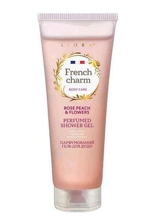 Гель для душу 260мл french charm rose peach flowers тм liora