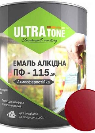 Эмаль алкидная пф-115 вишневый 2,8кг тм ultra tone