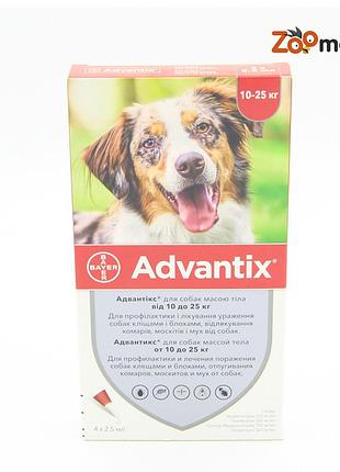 Адвантикс (advantix) - капли от блох и клещей для собак 10-25кг