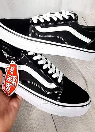 Кеды подростковые vans тканевые черные