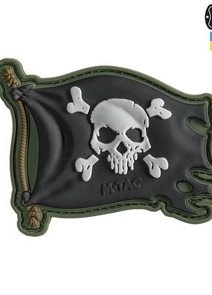 M-tac нашивка веселий роджер pvc olive/black