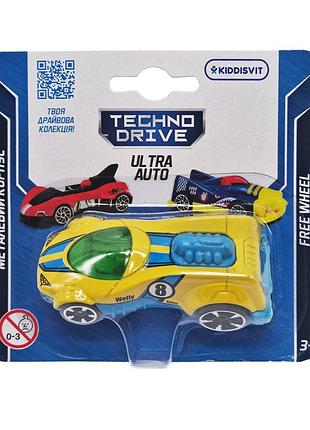 Игровая мини-машинка ultra auto technodrive 250321w-6 металлический корпус