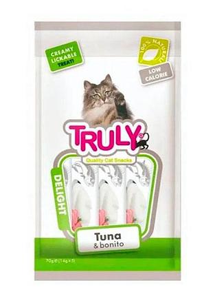 Ласощі для котів truly з тунцем і скумбрією, 70 г