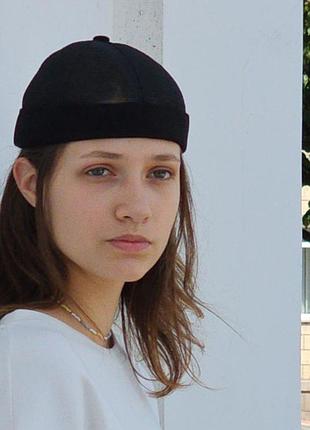 Docker cap кепка докера без козирка, чорна бейсболка, унісекс