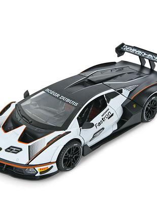Детская инерционная машинка ap-2036(white) двери открываются, свет и звук, 1:24, 23 см