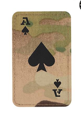 M-tac нашивка ace of spades laser cut multicam/black
