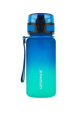 Бутылка для воды uzspace 3034(blue-green) 350 мл сине-зеленая