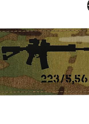 M-tac нашивка ar-15 .223/5,56 laser cut multicam/black