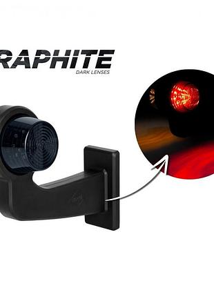 Габаритный фонарь (рожок) led 12-24v красно-желтый 19см rh horpol