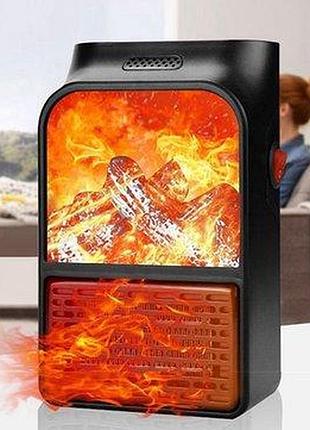 Портативний нагрівач з пультом flame heater (500 вт) економний