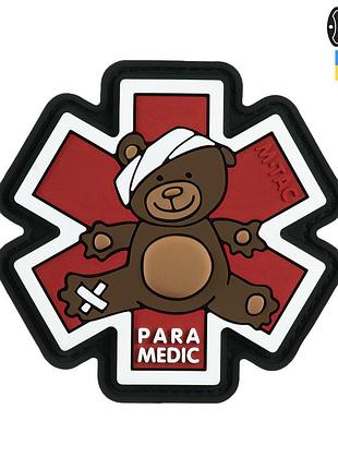 M-tac нашивка paramedic ведмідь (pvc) brown/black