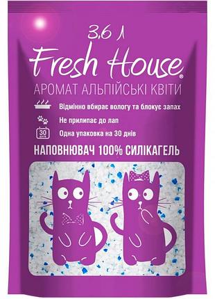 Наполнитель силиконовый fresh house 3,6 л aroma
