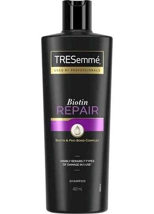 Шампунь 400мл biotin repair відновлюючий тм tresemme