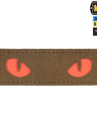 M-tac нашивка cat eyes laser cut coyote/red/gid