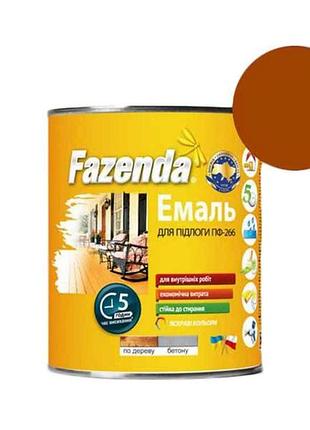 Эмаль алкидная пф-266 желто-коричневый 2,8кг тм fazenda