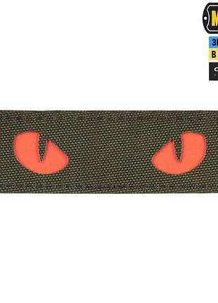 M-tac нашивка cat eyes laser cut ranger green/red/gid