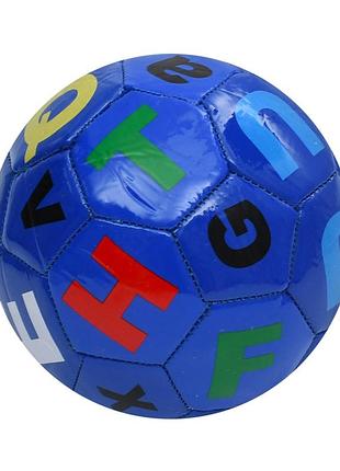 М'яч футбольний alphabet ms 4833(blue) розмір №2, 90 г, у пакеті