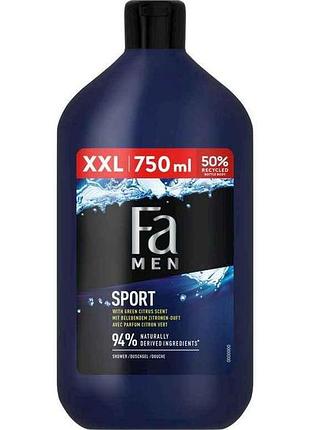 Гель для душу 750мл чол sport тм fa