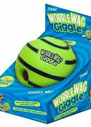 Мяч wobble wag giggle для собак рохотун оригінал у коробці 11 см