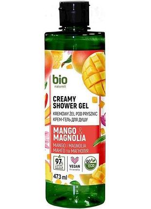 Крем-гель для душу 473мл mango magnolia тм bio naturell