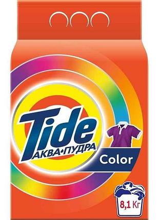 Стиральный порошок 8,1кг авт аква-пудра колор тм tide