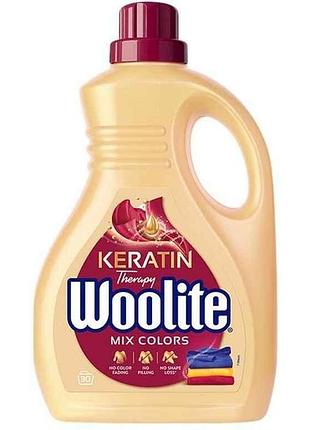 Засiб рiдкий для прання 1,8л д/кольорових тканин з кератином тм woolite