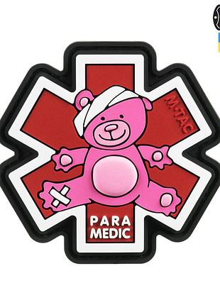 M-tac нашивка paramedic ведмідь (pvc) pink/black