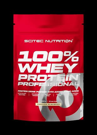 Протеин scitec nutrition 100% whey protein professional 1000 grams (vanilla)
