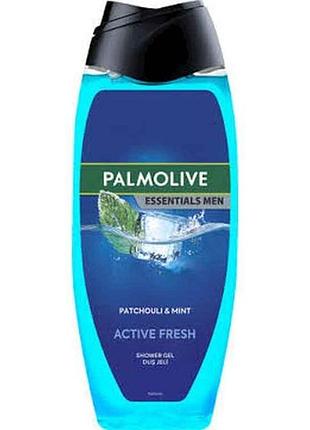 Гель для душу 500мл для чоловіків active fresh пачулі та мята тм palmolive