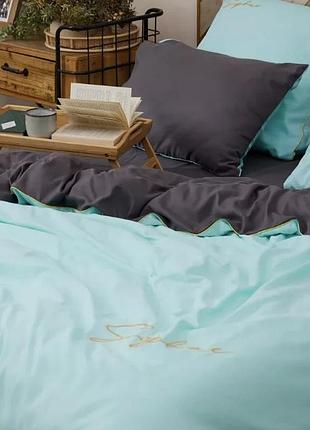 Сатиновое постельное белье высокого качества семейный размер 150*220 см