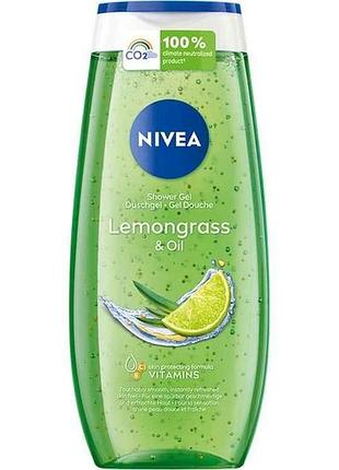 Гель для душу care зволожуючий лимонник і олія лимонника 250мл тм nivea