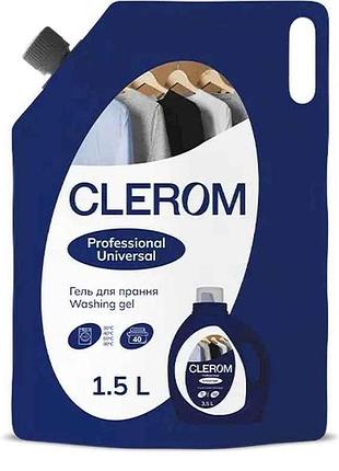 Гель для стирки 1,5л professional "universal” дой-пак тм clerom