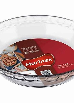 Форма д/запікання скл. з хвилястим краєм 1,3 л 6228 тм marinex