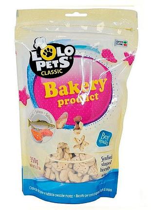 Lolopets бисквит крокеты с лососем для собак 350г 80807