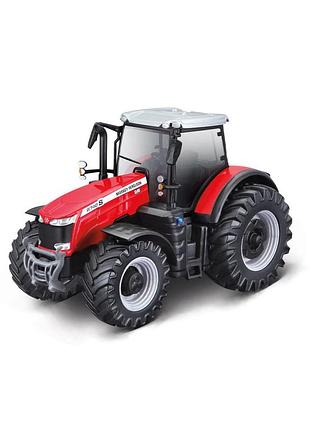 Детская игрушка трактор massey ferguson 8740s bburago 18-31613, 10 см