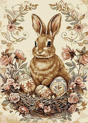 Картина за номерами "великодній кролик 2" ©art_selena_ua kho5183, 40х50см
