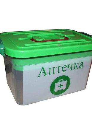 Контейнер з вкладишем 6,3л 195*280*165мм аптечка тм полімербит
