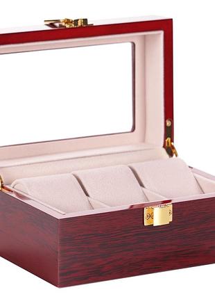 Шкатулка для зберігання годинників craft 3wb.red