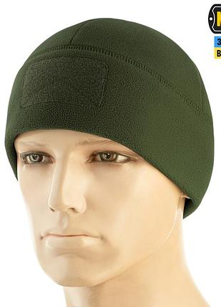 M-tac шапка watch cap elite фліс (320 г/м2) з липучкою army olive