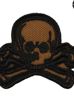 M-tac нашивка old skull койот/черный