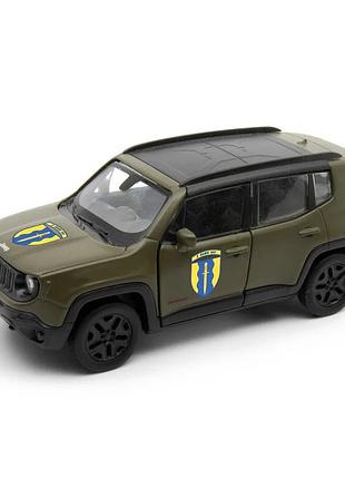 Автомодель серии «шевроны героев» jeep renegade trailhawk - «айдар» technodrive 250351w