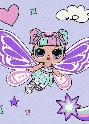 Картина за номерами "l.o.l. surprise! o.m.g. fairies sweetiefly" kho1091, 40х40 см