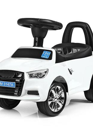 Каталка-толокар bambi m 3147a-1 белый музыкальный
