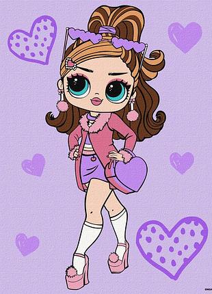 Картина по номерам "l.o.l. surprise! tweens fancy gurl" kho6284, 30х40 см