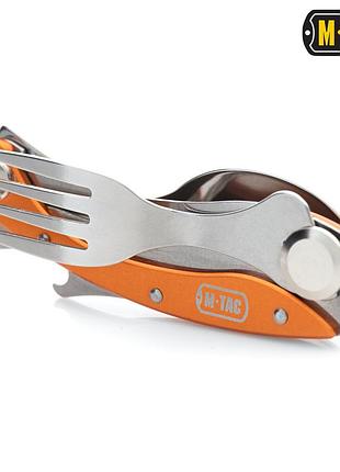 M-tac столовый набор складной orange/steel